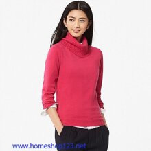 Áo len nữ Cashmere cổ lọ