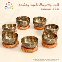CXNP85 – Bộ chuông Nepal Fullmoon Tiger Light – 7 Luân xa – 7 tone