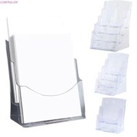 Cyberglide Clear Flyers Display Stand, Giá đỡ tài liệu để bàn có lỗ treo 2 / 3 / 4 lớp, Tiết kiệm không gian đa chức năng A4 / A5 / A6 Giá đỡ tài liệu để bàn treo tường Văn học