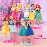 Cyberglide Công Chúa 3D Mẫu Bút Bi, Aurora Bạch Tuyết Frozen Elsa Signature Pen, Phim Hoạt Hình Mới Lạ Lọ Lem Alice Rapunzel Viết Bút Vẽ Văn Phòng Phẩm