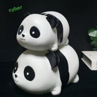 Cyberlinx Gấu Trúc Heo Đất, Mô Hình Dung Tích Lớn Gấu Trúc Hộp Tiết Kiệm Tiền, Tiết Kiệm Ngân Hàng Có Thể Mở Hoạt Hình An Toàn Kid Money Bank Phòng Ngủ Den Dresser