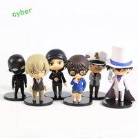 Cyberlinx Thám Tử Lừng Danh Conan Nhân Vật Hành Động Heiji Furuya Scultures Đồ Chơi Búp Bê Thám Tử Lừng Danh Conan Rei Akai Shuuichi Kiddo Hattori Edogawa Konan Đồ Trang Trí Búp Bê PVC