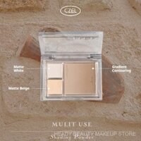 CZEL Contouring Palette Three-Dimensional Highlight Contouring Powder Palette Multi-Function Palette 4ZAG