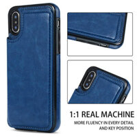 Czm Ốp thời trang có khe cắm thẻ cho iphone 11 12 13 Pro Max x XR XS Max Ốp lưng có giá đỡ thẻ bằng da PU