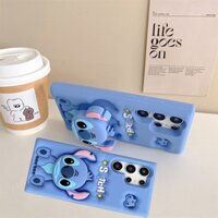 Czmfor Samsung Galaxy S24 Ultra S20 FE S21 S23 Plus A54 Thiết kế khâu hoạt hình 3D có giá đỡ Giá đỡ Grip Stand Vỏ nhựa TPU mềm * * - *