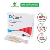 D-cure Vitamin D dcurehỗ trợ bổ sung Vitamin D thiếu hụt (hộp 4 ống)