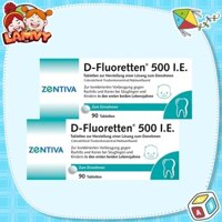 D Fluoretten 500 IE 90 viên Đức