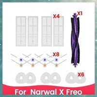 [D G Y J] Bộ Phụ Kiện Thay Thế Cho X Freo Robot Hút Chân Không HEPA Bộ Lọc Bàn Chải Bên Miếng Lau Nhà Bàn Chải Chính