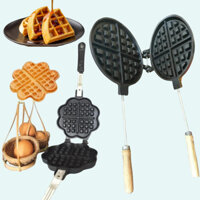 D- Khuôn Bánh Kẹp Tàn Ong BÔNG MAI size mini 14cm Chống Dính, Bông sâu Chât liệu gang dày