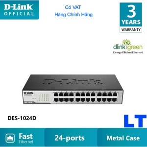 Thiết bị chia mạng Switch D-Link DES-1024D 24-Port 10/100Mbps Ethernet