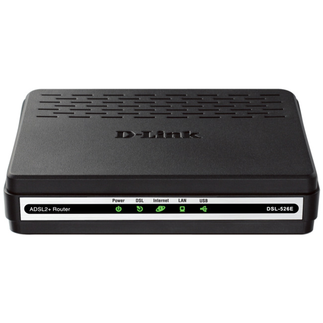 D-Link DSL-526E ADSL2+ Ethernet/USB Combo Router