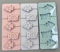D1011 – Khuôn Silicon Baby Làm Kẹo Mút- Giao màu ngẫu nhiên