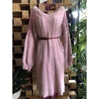 D151. Đầm len lông hàng hiệu Nhật szM- 2hand