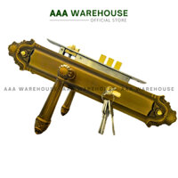 (D157HGT) Khoá tay gạt cửa gỗ mạ đồng cao cấp dày dặn, phong cách mới hiện đại sang trọng