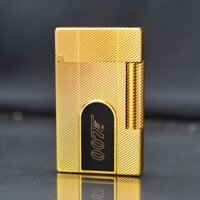 D188 -  Bật Lửa Dupont Sơn Đen Mạ Bạch Kim 007 Rất Đẹp