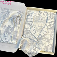 D1or Orion Mới Phong Cách Trung Hoa Bộ Đồ Ngủ Nữ Ice Silk Ngày Mùa Hè Quần Short Tay Ngắn Rời Cao Cấp Internet Người Nổi Tiếng H