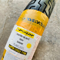 (D404F 100/90-18) Vỏ Dunlop D404F 100/90-18 M/C 56H cho xe Rebel 125, Rebel 250, YB125, W800 Cafe - Made in Indonesia