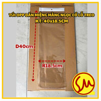 (D40cm x R18.5cm ) TÚI BÓNG KÍNH OPP DÁN MIỆNG MÀNG NGỌC CÓ LỖ TREO - ĐÓNG GÓI TÓC GIẢ, HÀNG HÓA DỄ (1KG)