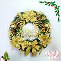 D41 40CM Vòng Nguyệt Quế Giáng Sinh Có Đèn