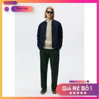 d44y Áo khoác bomber da lộn nam dáng HQ dày dặn siêu đẹp size S M L XL