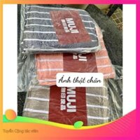 d44y Chăn lông chần bông mỏng họa tiết kẻ xinh xắn KT 2m*2.2m