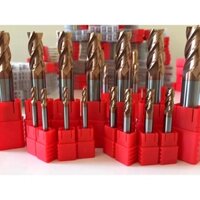 (D6-D20) Dao phay ngón hợp kim 4F-55HRC. Dao phay hợp kim 4F-55HRC chuyên phay thép, inox.