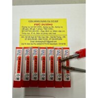 (D6) Dao phay ngón hợp kim 60HRC phủ Tin, 4F-6*6*18*50