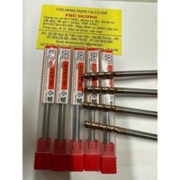 (D6) Dao phay ngón hợp kim 55HRC phủ tin 4F- 6*6*27*100