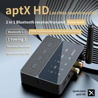 D600 Bluetooth 5.3 Bộ thu phát aptX HD / LL Độ trễ thấp 3.5mm AUX RCA Jack Bộ chuyển đổi âm thanh không dây cho PC TV