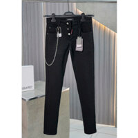 [D7183] Quần jean trơn DSQ khóa cúc dập ống, Quần bò D2 tặng kèm xích và khuy dự phòng, dáng ôm co dãn 2 chiều