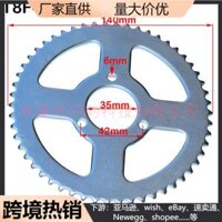 D74irx Độ Xe Máy 54 phụ kiện khí nén nhỏ off-road T8F-54T răng bánh xích bánh 35mm