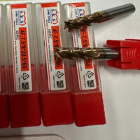 (D7.5) Dao phay ngón hợp kim 60HRC phủ Tin, 4F-7.5*8*22.5*60