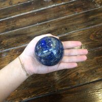 Đá bi cầu tròn Lapis Lazuli thanh tẩy 6cm
