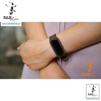 (DA BÒ CAO CẤP) DÂY ĐỒNG HỒ CHO MIBAND 4 VÀ MIBAND 3 VER2 - DA BÒ NÂU ĐẤT (DA BÒ CAO CẤP) ,