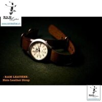 (DA BÒ CAO CẤP) Dây đồng hồ Nato da bò - Nato Leather Strap - Full size - RAM N1 ,