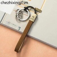Da Bò Vòng Tay Móc Khóa Đơn Giản Tinh Tế Dây Xích Xe Nam Nữ Sáng Tạo Schoolbag Đồ Trang Trí Người Ảnh Hưởng Độc Đáo Vòng Chìa Khóa