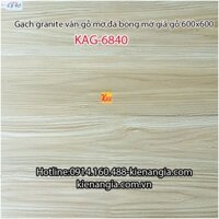 Đá bóng mờ giả gỗ 600x600  lát nền KAG-6840