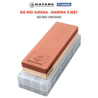 Đá bùn mài dao 2 mặt NANIWA x KATANA độ mịn #1000 và #6000 - NKP-1000/6000C