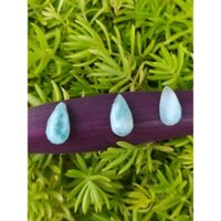 Đ.á cá heo (larimar) giọt nước mài giác (faceted).