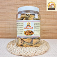 Da Cá Lắc Trứng Muối Tẩm Cay, Da Cá Sấy Giòn - Hủ 500gr