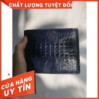 [Da Cá Sấu Thật] Ví Da Nam Cá Sấu Thật {Vân mini- Màu Đen, Xanh, Vàng}