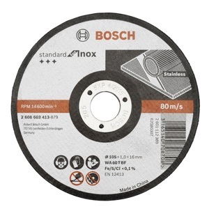 Đá cắt Inox Bosch 2608603413, 105 x 1 x 16mm