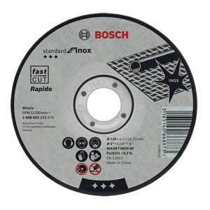 Đá cắt Inox Bosch 2608603413, 105 x 1 x 16mm