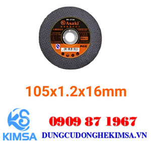 Đá cắt kim loại, inox 100x16mm Asaki GK-004