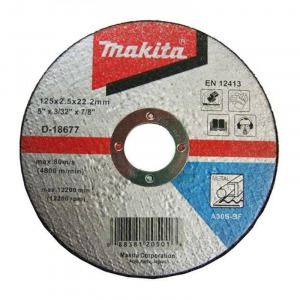 Đá cắt kim loại Makita D-18677, 125x2.5x22.23mm