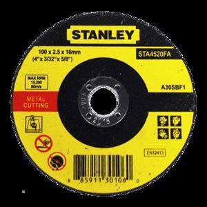 Đá cắt sắt 100 x 2.5 x 16mm Stanley STA4520FA