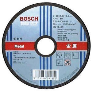 Đá cắt sắt 100x2x16mm Bosch 2608600267