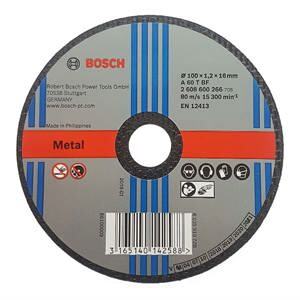 Đá cắt sắt Bosch 2608600266 100x1.2x16 mm