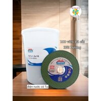 Đá cắt sắt cắt Inox xịn 1 tấc Hải Dương 107x16x1.2mm