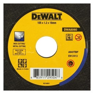 Đá cắt sắt và Inox Dewalt DWA8060 (100 X 1.2mm)